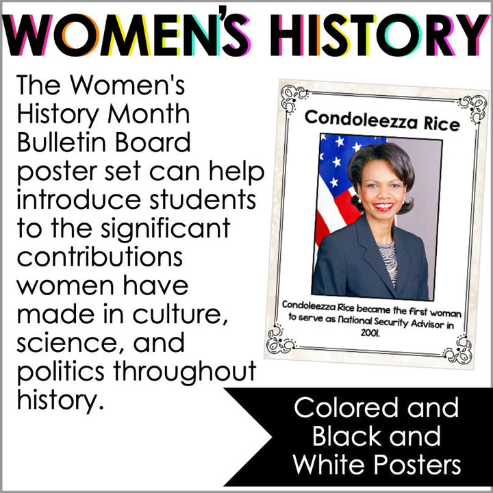 Black Women in History Famous Firsts Posters - Teacher Jeanell