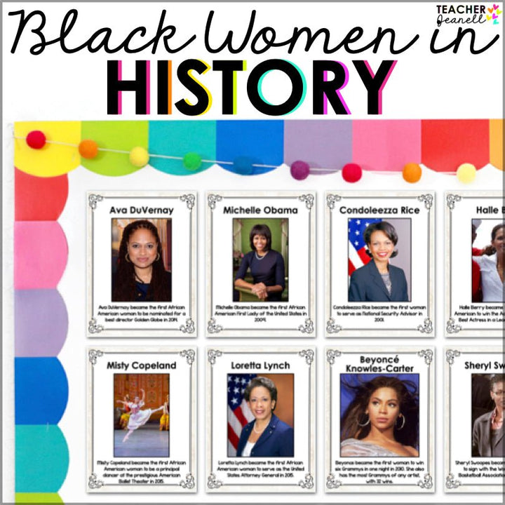 Black Women in History Posters | Famous Firsts - Teacher Jeanell