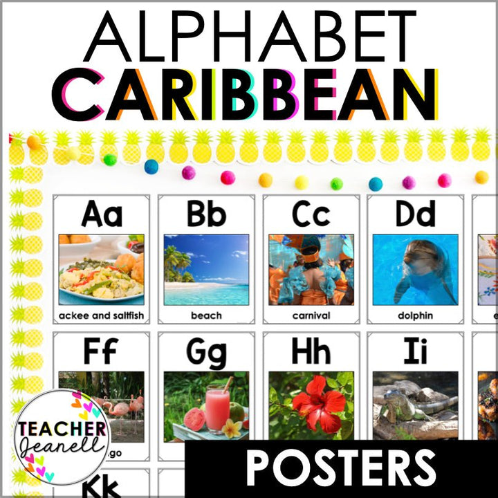 Caribbean Alphabet Poster Set - Teacher Jeanell