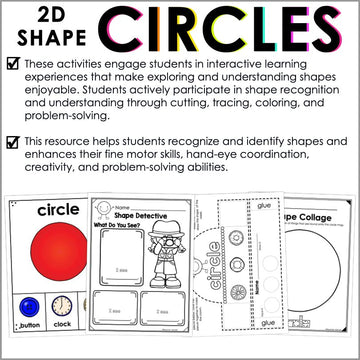 Circle 2D Shapes Worksheets and Activities for Shape Recognition ...