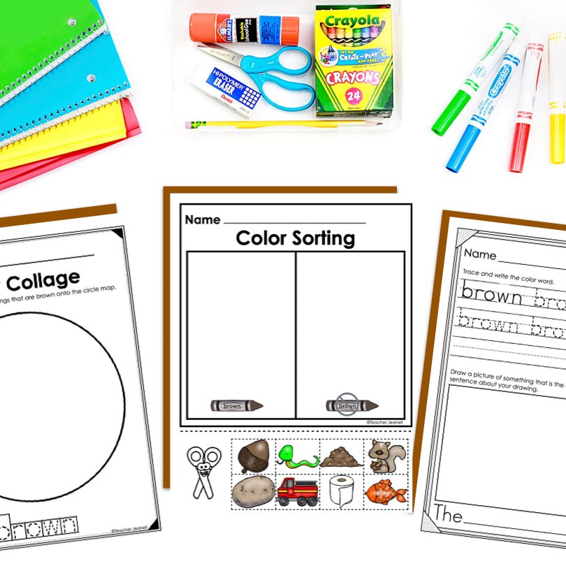 Color Brown Worksheets and Activities | Color Identification - Teacher Jeanell