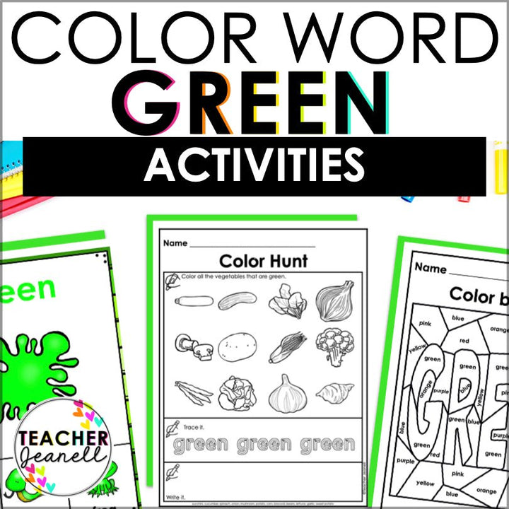 Color:green Activity Activity Color Green Worksheets and Activities for Fun Color Identification ...