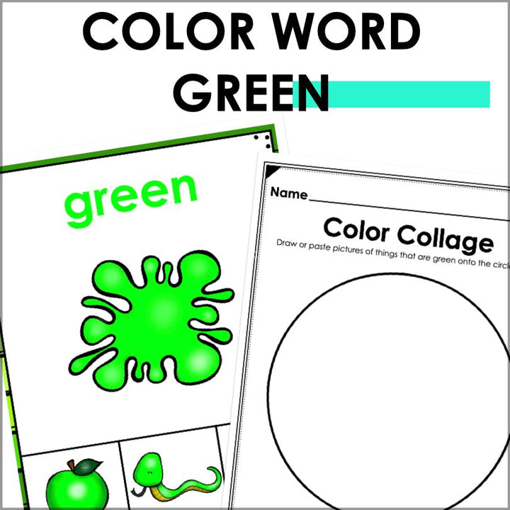 Color Green Worksheets and Activities | Color Identification - Teacher Jeanell