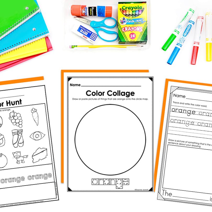 Color Orange Worksheets and Activities | Color Identification - Teacher Jeanell