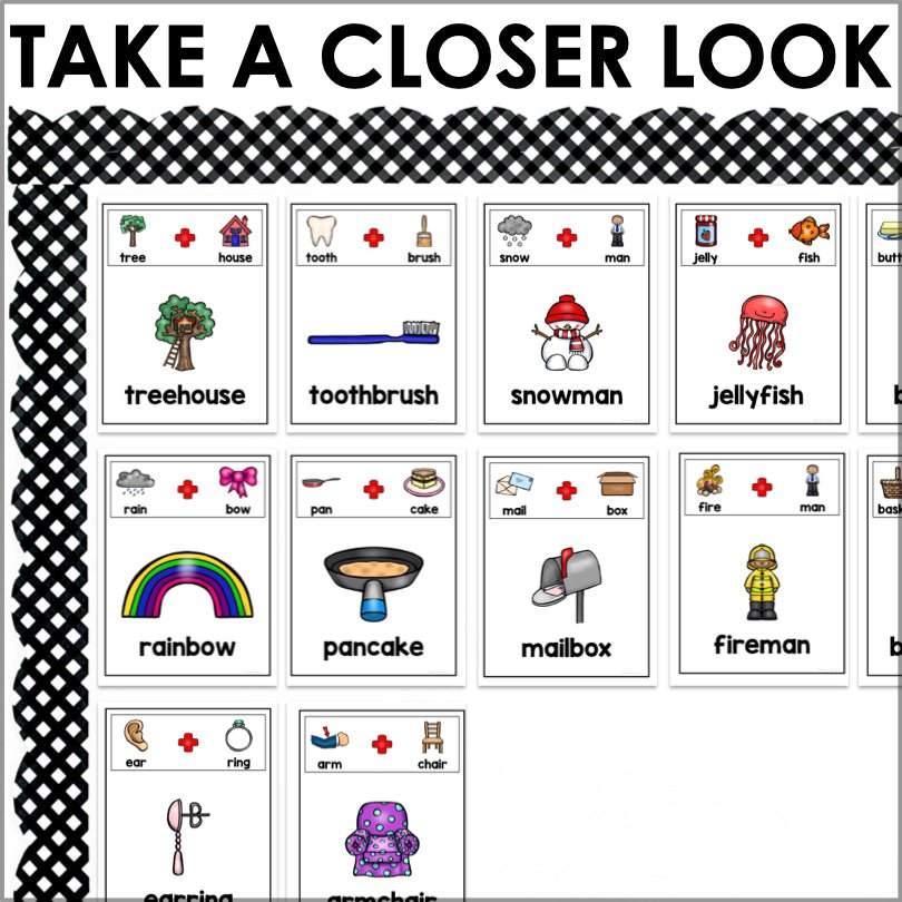 Compound Words Poster Set - Teacher Jeanell