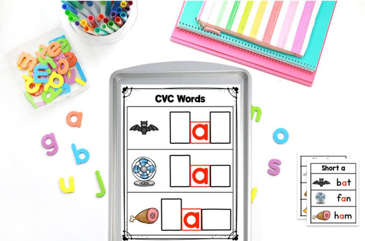 CVC Words Magnetic Letter Activities - Teacher Jeanell