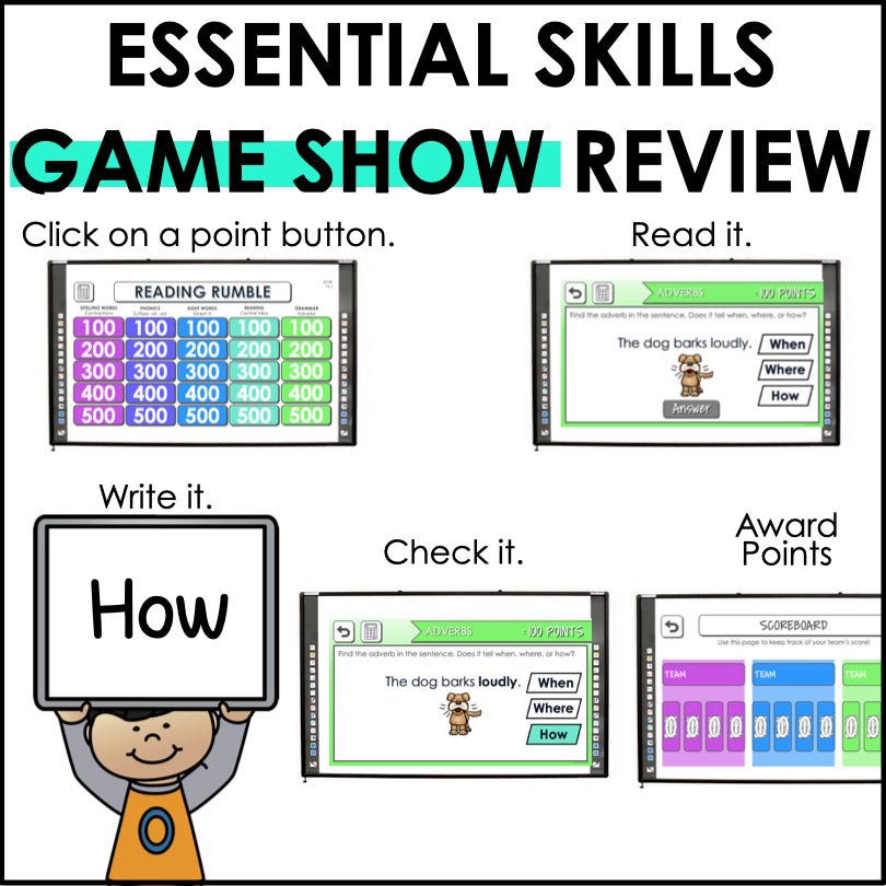 Digital Games Bundle First Grade Review End of the Year Activity - Teacher Jeanell