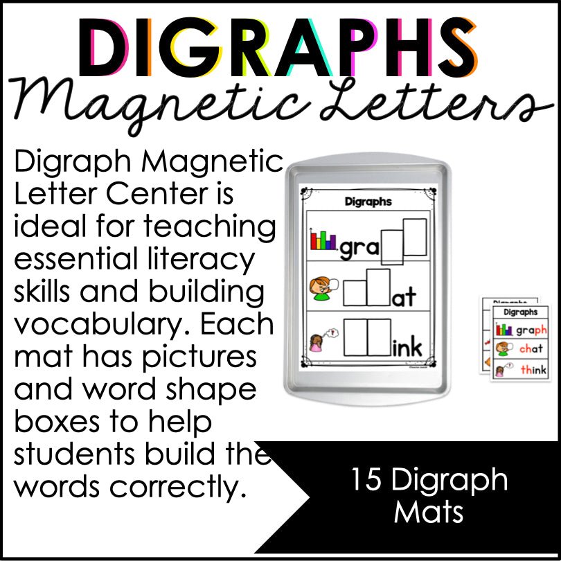Digraphs Magnetic Letter Activities - Teacher Jeanell