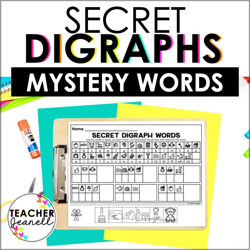 Digraphs Secret Words Phonemic Awareness Activities - Teacher Jeanell
