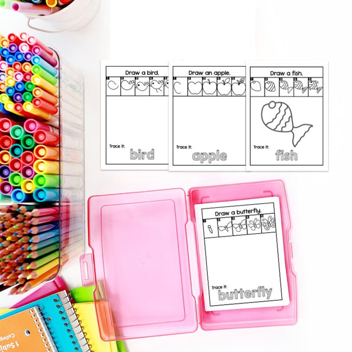 Directed Drawing Task Cards Seasons - Teacher Jeanell