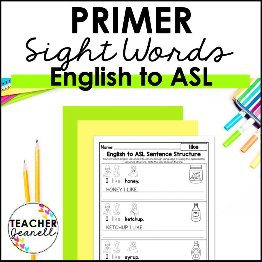 Sentence In Asl Sign ASL Learning Resources & Sign Language Activities – Teacher Jeanell