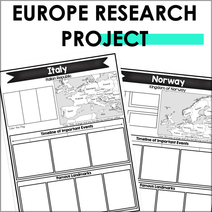 Explore Europe: A Country Research Project - Teacher Jeanell