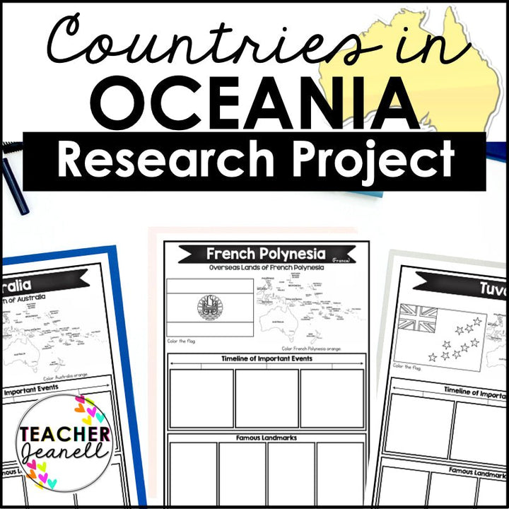 Explore Oceania: A Country and Territory Research Project - Teacher Jeanell