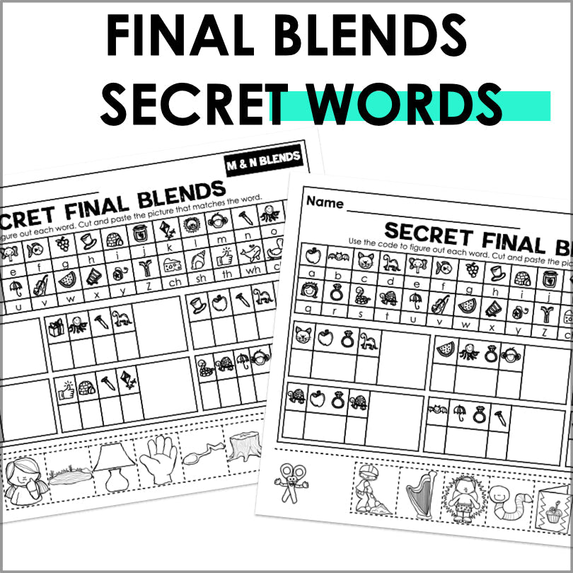 Final Consonant Blends Mystery Words - Teacher Jeanell
