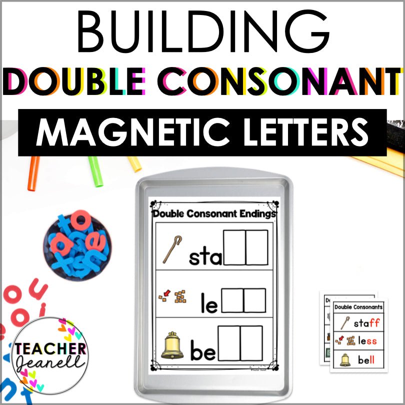 Final Double Consonants Magnetic Letter Activities - Teacher Jeanell