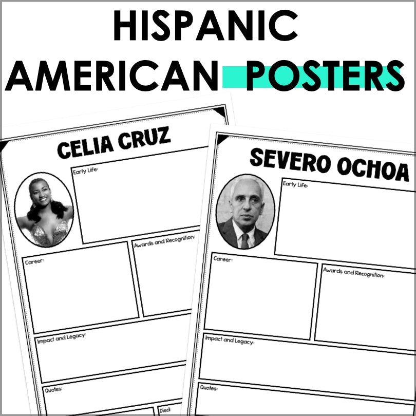 Hispanic American Heritage Month Research Project - Teacher Jeanell