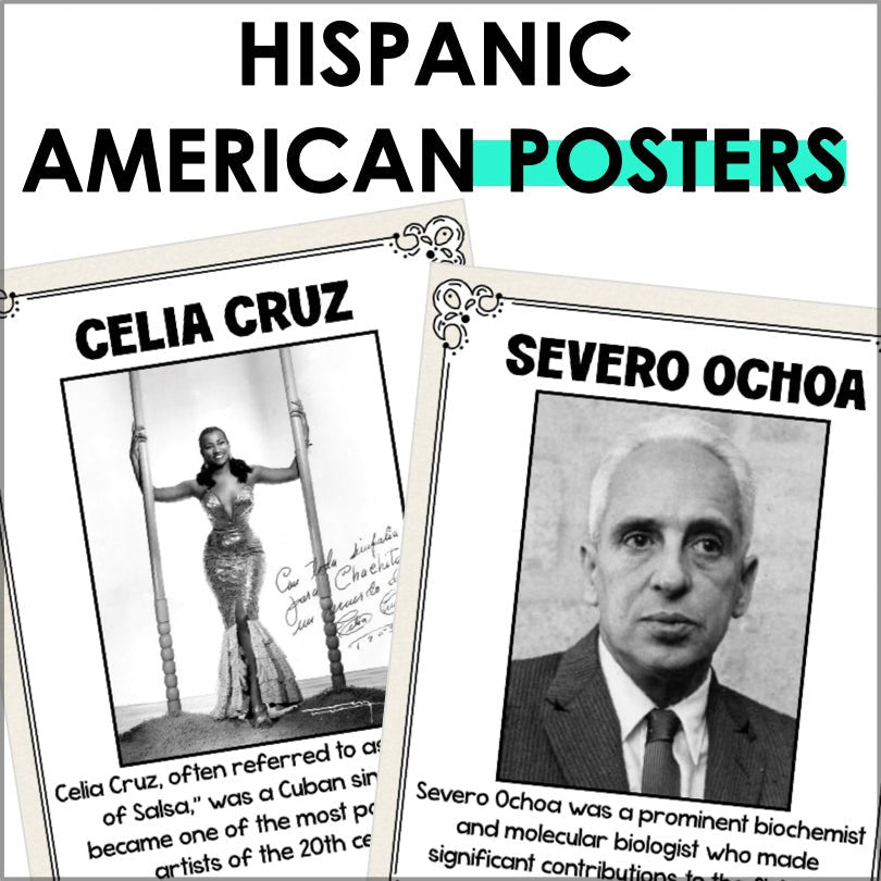 Hispanic Heritage Month Posters - Teacher Jeanell