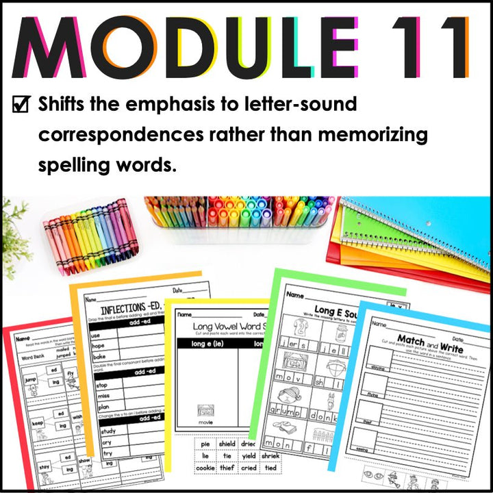HMH Into Reading 1st Grade Spelling and Phonics Module 11 Supplement - Teacher Jeanell