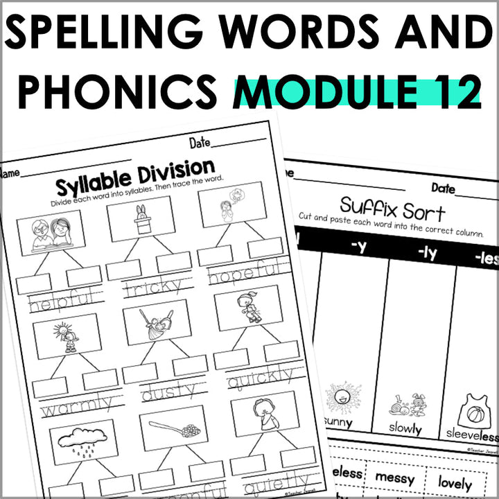 HMH Into Reading 1st Grade Spelling and Phonics Module 12 Supplement - Teacher Jeanell