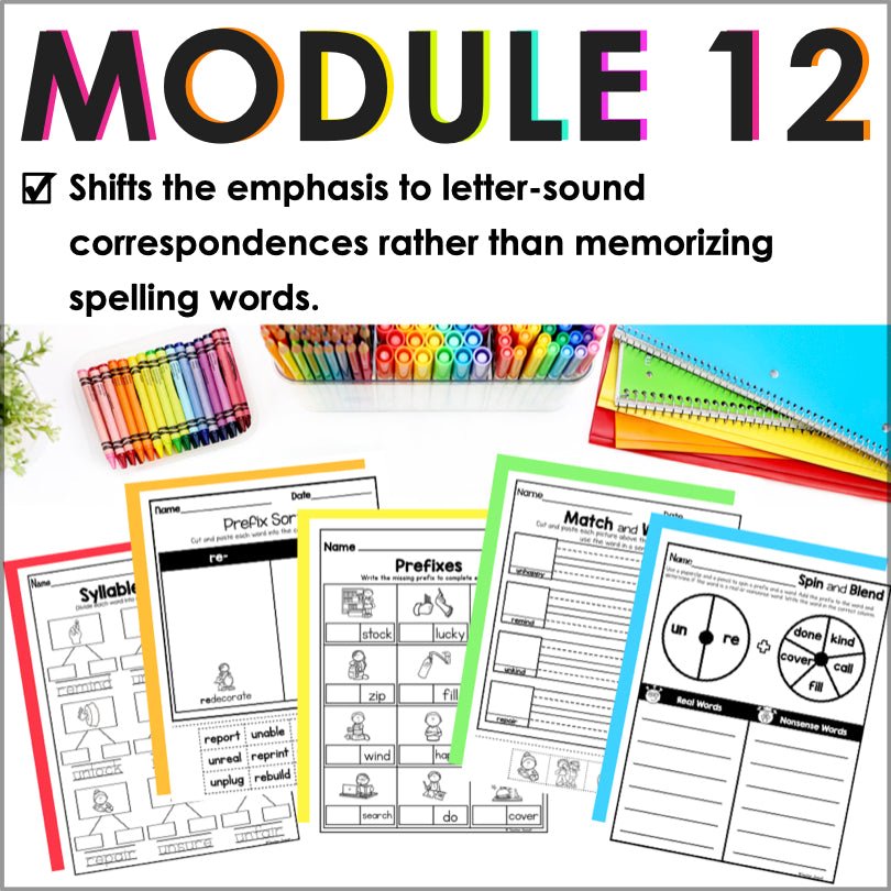 HMH Into Reading 1st Grade Spelling and Phonics Module 12 Supplement - Teacher Jeanell