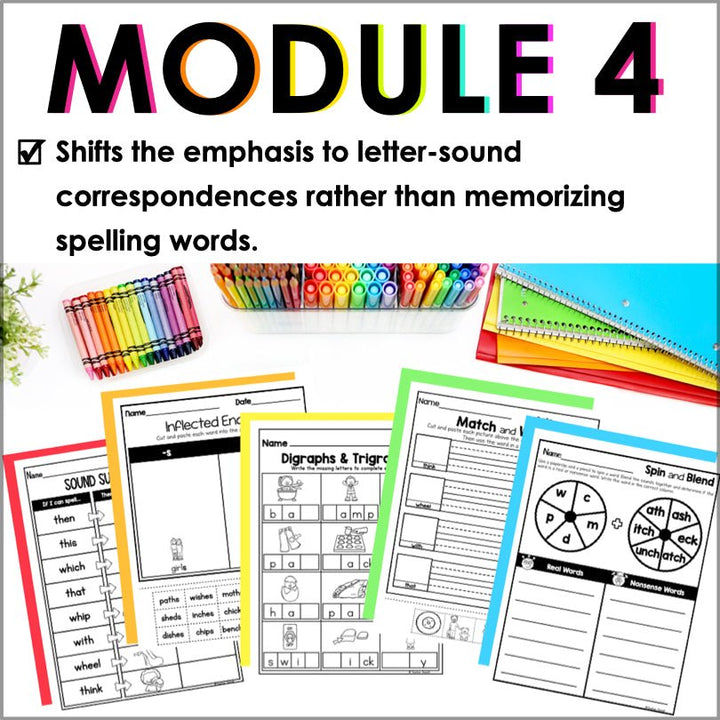 HMH Into Reading 1st Grade Spelling and Phonics Module 4 Supplement - Teacher Jeanell