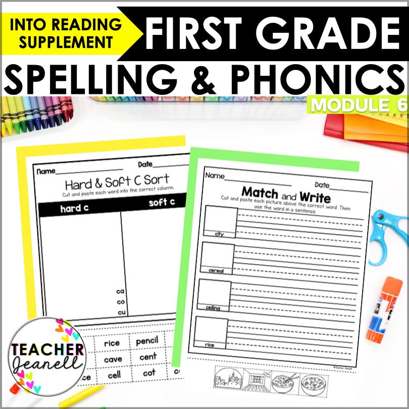 HMH Into Reading 1st Grade Spelling and Phonics Module 6 Supplement - Teacher Jeanell