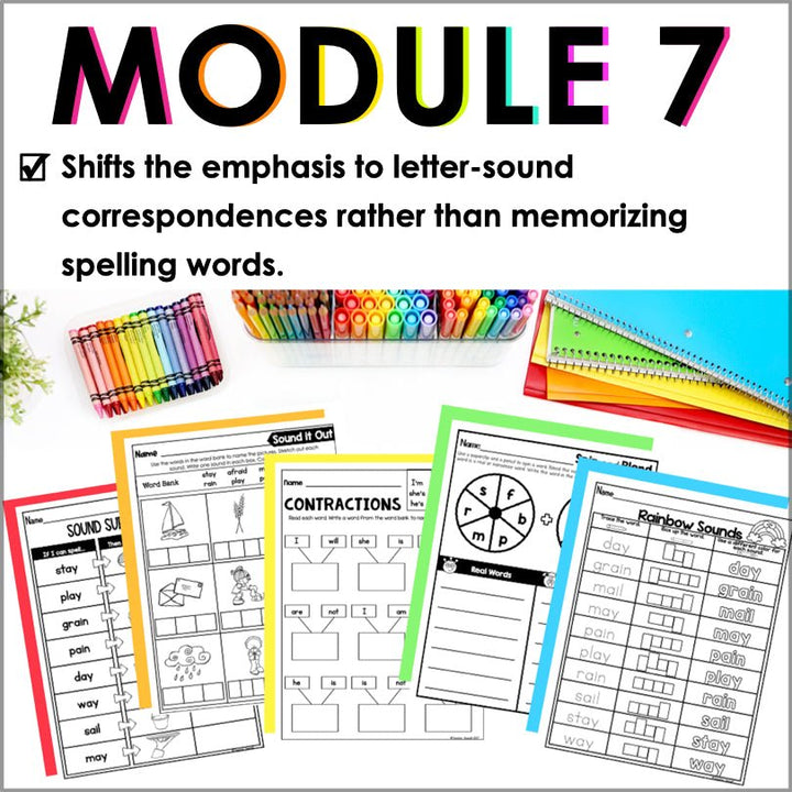 HMH Into Reading 1st Grade Spelling and Phonics Module 7 Supplement - Teacher Jeanell