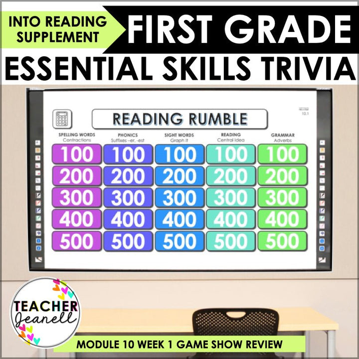 HMH Into Reading Module 10 Week 1 First Grade Trivia Game Supplement - Teacher Jeanell