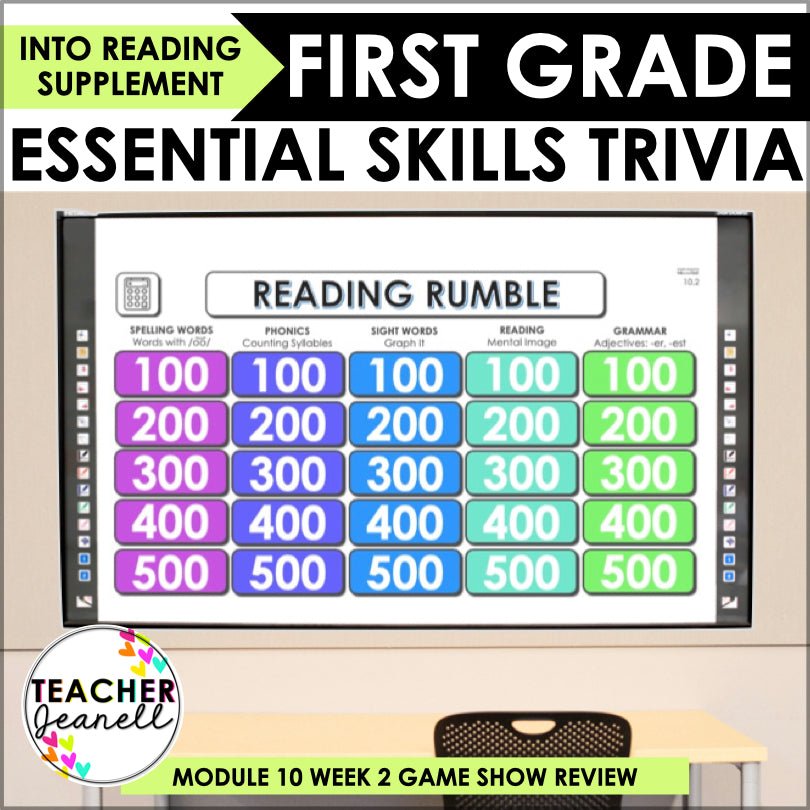 HMH Into Reading Module 10 Week 2 First Grade Trivia Game Supplement - Teacher Jeanell