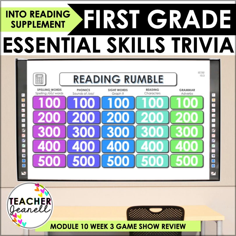 HMH Into Reading Module 10 Week 3 First Grade Trivia Game Supplement - Teacher Jeanell