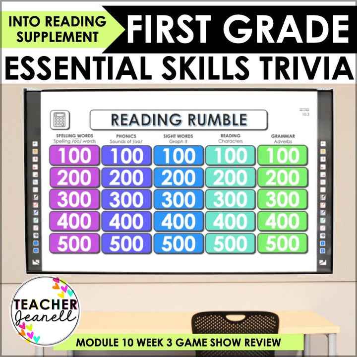 HMH Into Reading Module 10 Week 3 First Grade Trivia Game Supplement - Teacher Jeanell