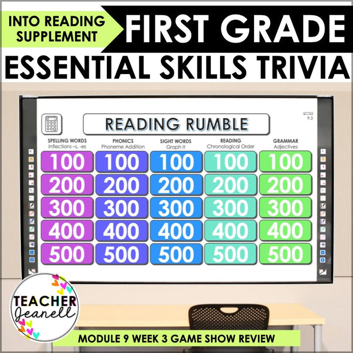 HMH Into Reading Module 9 Week 3 First Grade Trivia Game Supplement - Teacher Jeanell