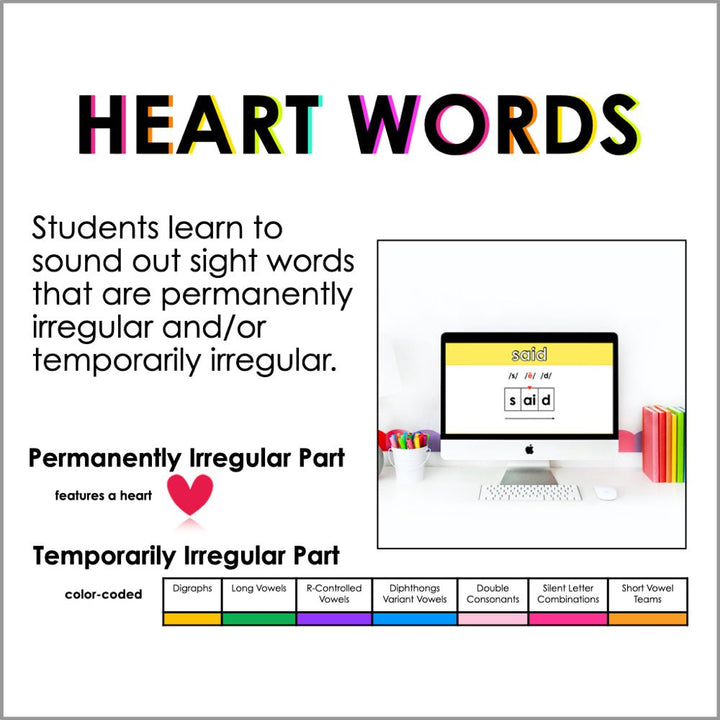 HMH Into Reading Sight Word Bundle Supplement | Heart Words - Teacher Jeanell