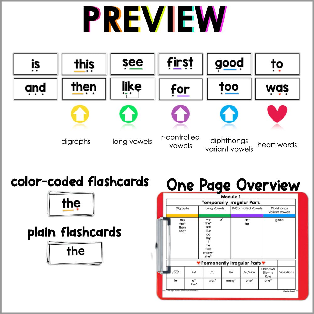 HMH Into Reading Sight Word Bundle Supplement | Heart Words - Teacher Jeanell