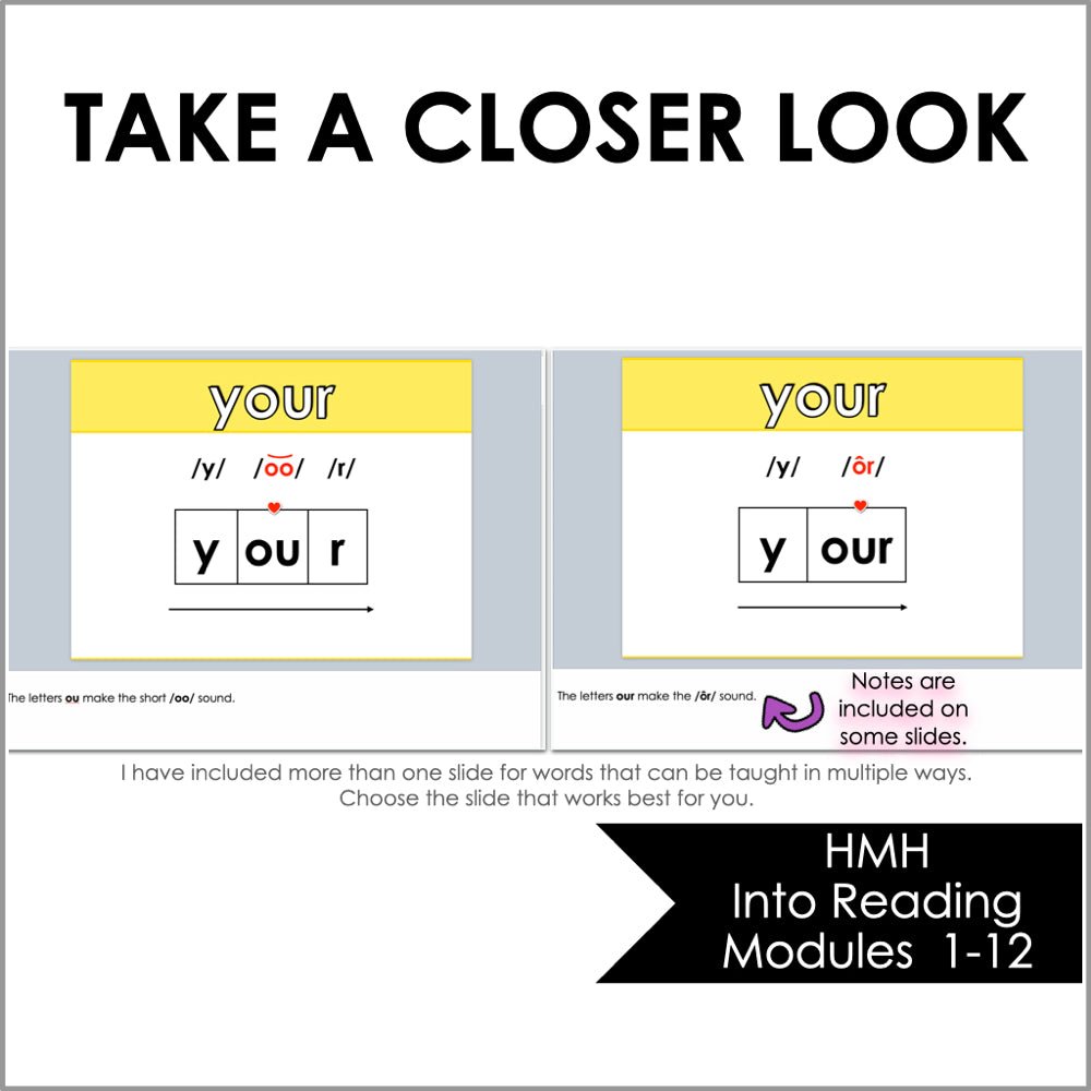 HMH Into Reading Sight Word Slides Supplement - Teacher Jeanell