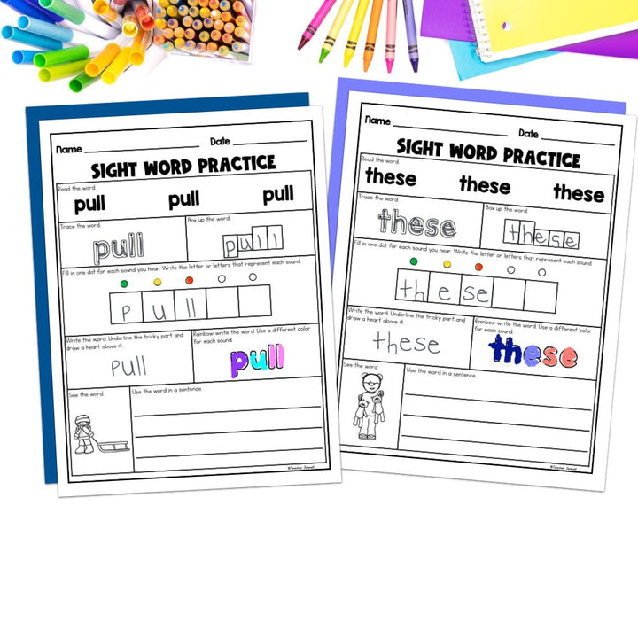 Into Reading 1st Grade Sight Word Practice Module 12 Supplement - Heart Words - Teacher Jeanell