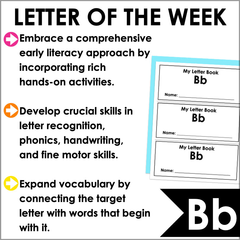 Letter B Activities | Letter of the Week Worksheets - Teacher Jeanell