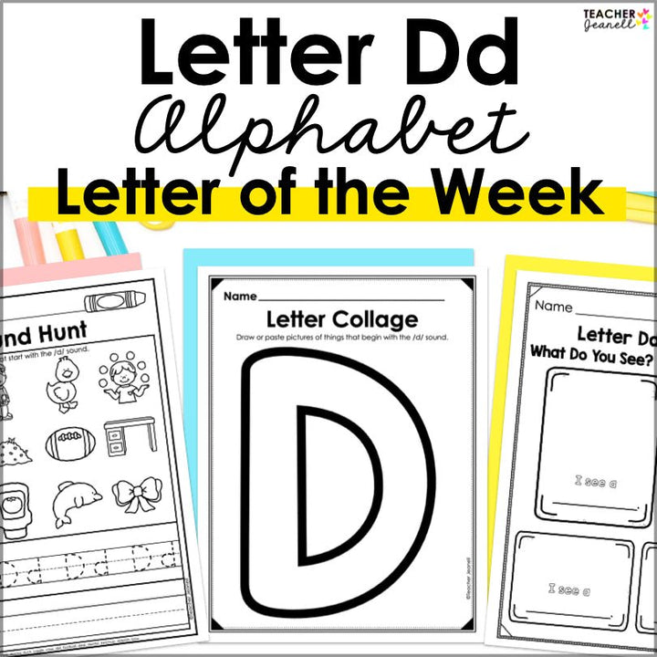 Letter D Activities | Letter of the Week Worksheets - Teacher Jeanell