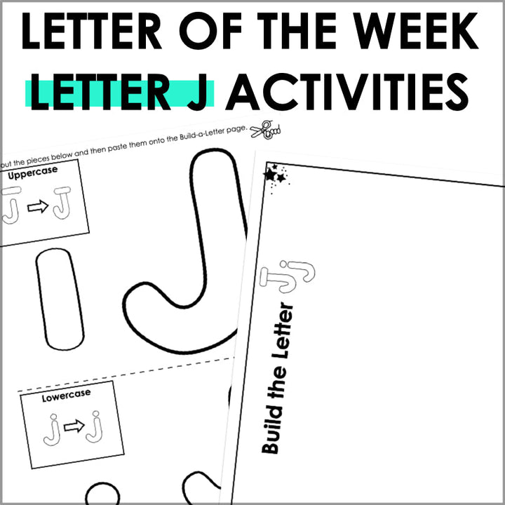 Letter J Activities | Letter of the Week Worksheets - Teacher Jeanell