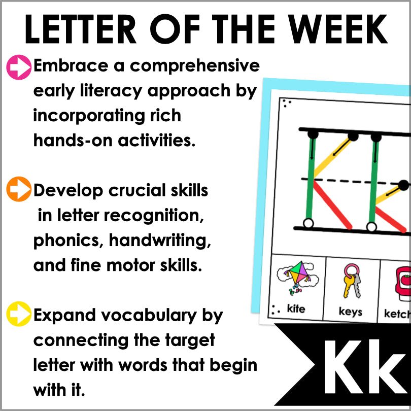 Letter K Activities | Letter of the Week Worksheets - Teacher Jeanell