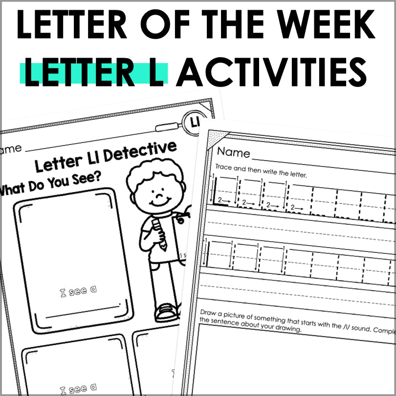 Letter L Activities | Letter of the Week Worksheets - Teacher Jeanell