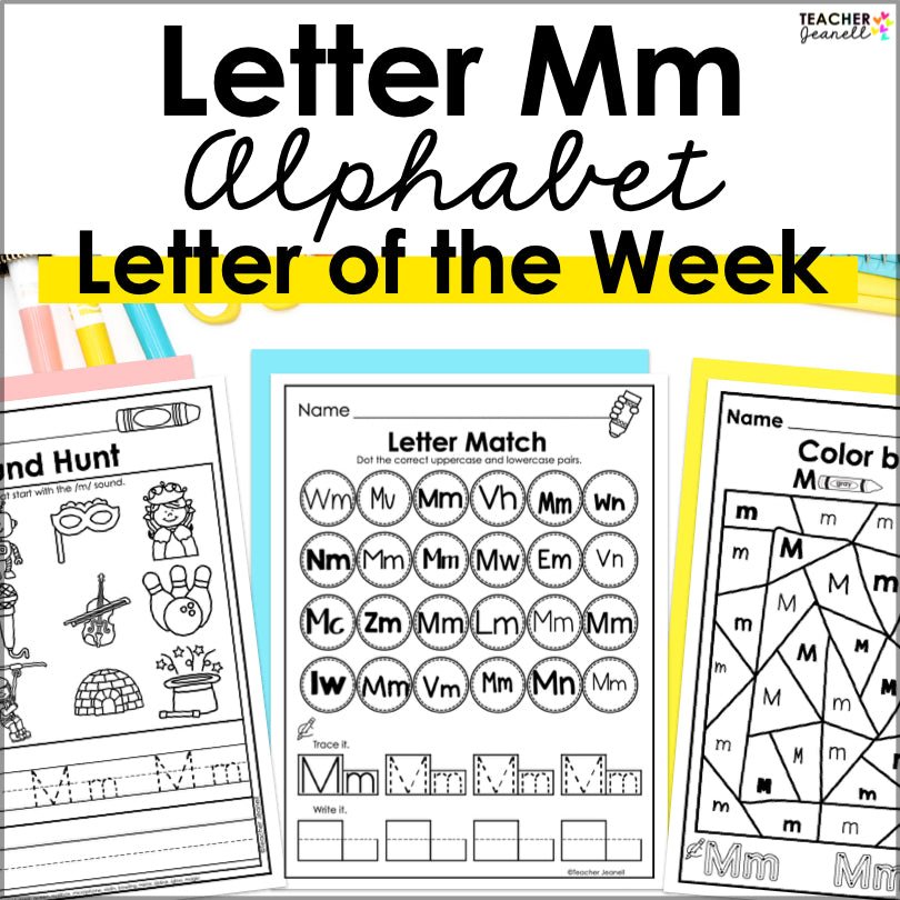 Letter M Activities | Letter of the Week Worksheets – Teacher Jeanell