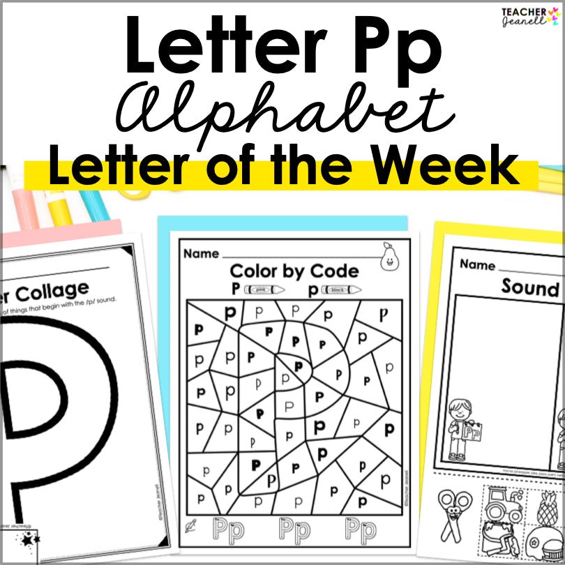 P Math Activities Letter P Worksheets and Activities for Preschool and Kindergarten ...