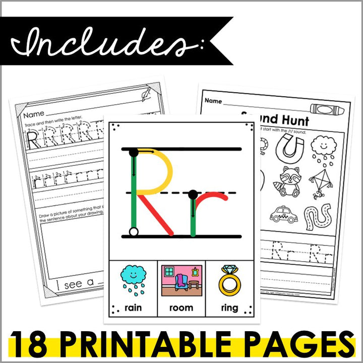 Letter R Activities | Letter of the Week Worksheets - Teacher Jeanell