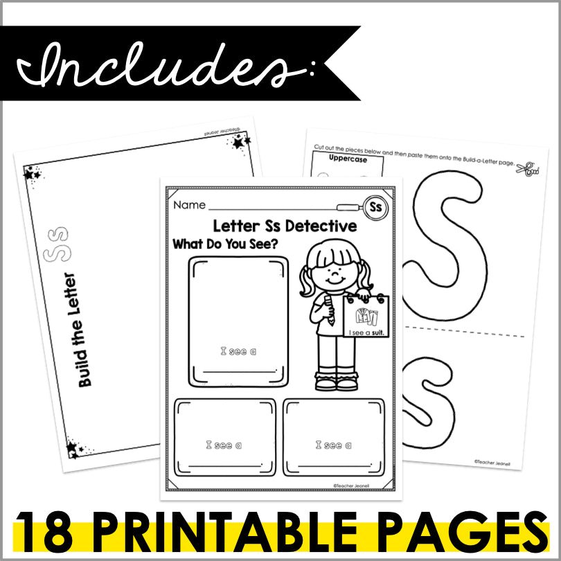 Letter S Activities | Letter of the Week Worksheets - Teacher Jeanell
