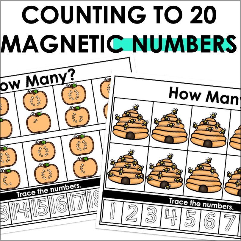 Numbers and Counting Magnetic Activity Mats | Math Learning Center ...
