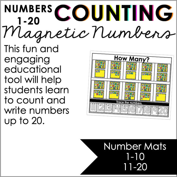 Magnetic Number Mats 1-20 | Number Sense - Teacher Jeanell