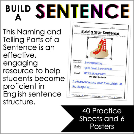 Naming And Telling Parts Of A Sentence 