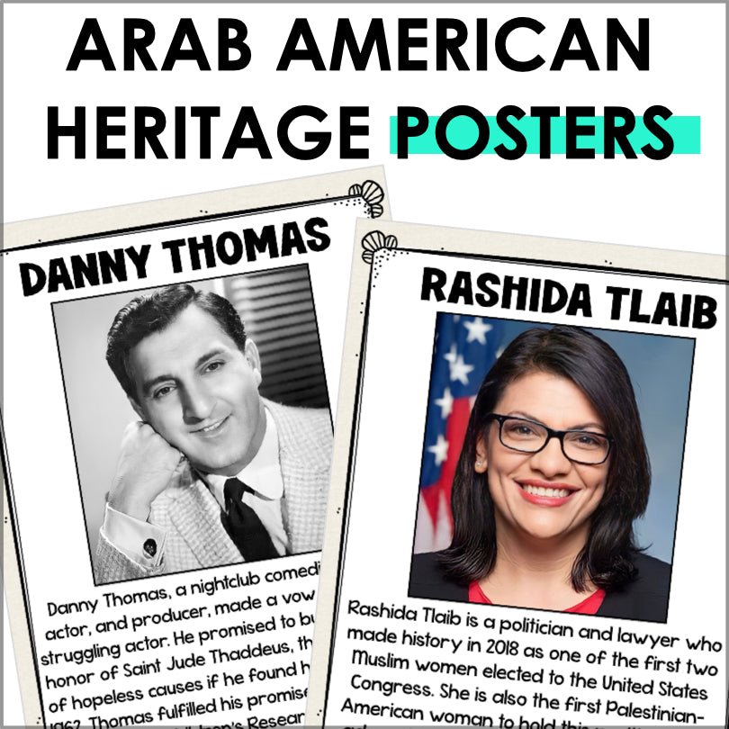 National Arab American Heritage Month Bulletin Board and Posters (NAAHM) - Teacher Jeanell