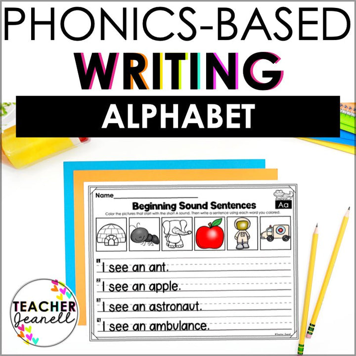 Phonics Writing Alphabet Beginning Sounds - Teacher Jeanell